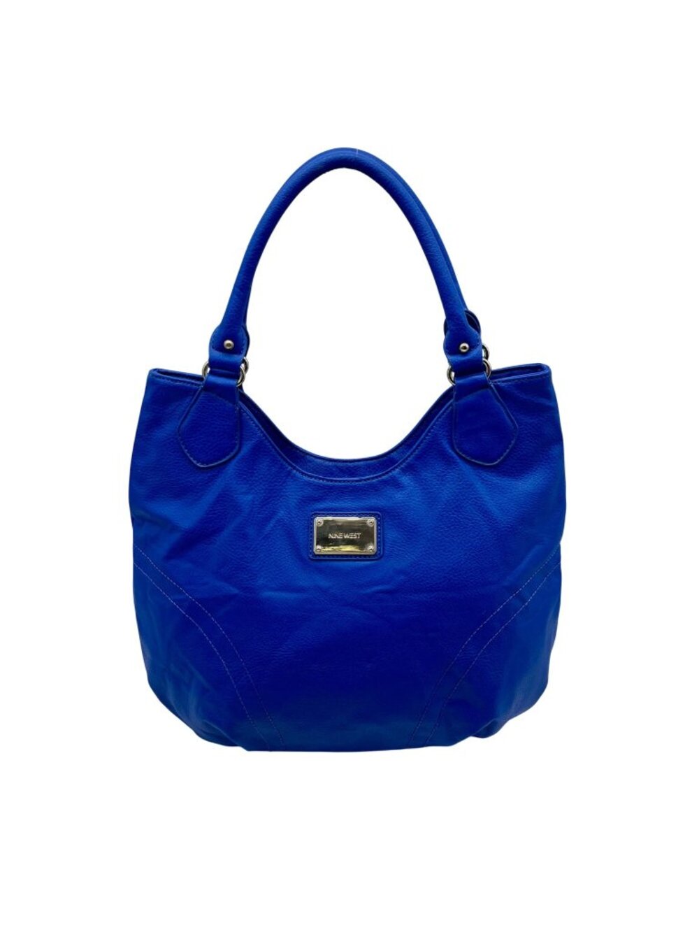 Nine West Blue Faux Leather Hobo Shoulder Bag